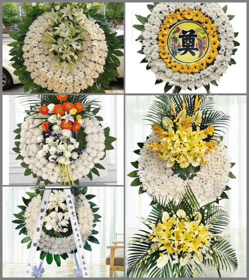 广东梅州市五华县梅林镇琴口村花圈速递