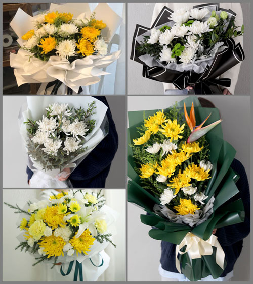 广东梅州市五华县梅林镇琴口村白事花束代送